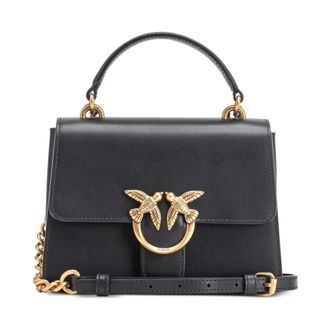 Pinko Handbags, female, Black, Size: ONE SIZE Mini Love Bag One Top Handle Light Simply