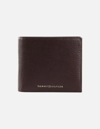 Tommy Hilfiger Mens Tommy Hilfiger Mens Wallet Premium Genuine Leather Card Holder Bifold Gift Box - Brown - Size: UNI