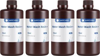 OEM Resina Transparente Anycubic, Lavable Con Agua, 2 Kg, Compatible Con Impresoras Lcd