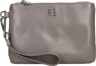Rebelle Andromeda Mini Leren Tas - Dames - Clutches - Grijs - ONE Size - Leer - Tassen