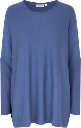 Masai MaFanasi Round Neck Oversized Sweater in Gray Blue at Nordstrom, Size Xx-Large