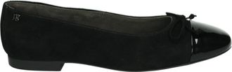 Paul Green Zwarte Ballerina Schoenen Leer Su&egrave;de - Dames - Ballerinas - Zwart - 40 1/2 EU - Leer - Schoenen