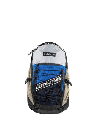 SUPREME Zaino con design color block - Nero