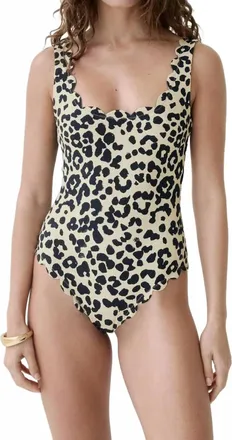 Marysia Swim Palm Springs Maillot One Piece Swimwear In Cheetah
