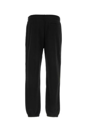 Moncler Mens Black Cotton Joggers 999 Exterior: Pantaloni
