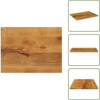 vidaXL Tavolo in legno massello - vidaXL Piano per Tavolo 90x60x2,5 cm Rettangolare Legno Massello Mango - Piano per tavolo