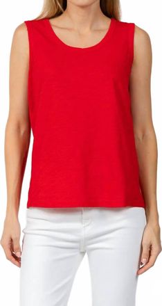 Elliott Lauren Sleeveless Tank Top In Cherry