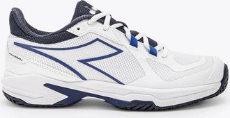 Diadora Mens Trofeo 2 Ag Pkl Sneaker In White Surf The Web Blue Corsair