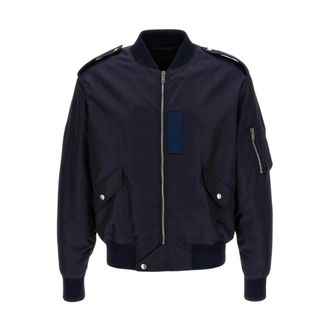 Givenchy Bomber Jackets, male, Blue, L, Bomber Jacket Classic Design
