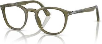 Persol 49mm Round optical glasses in Green at Nordstrom