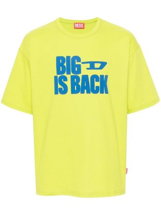 Diesel Katoenen T-shirt met print - Groen