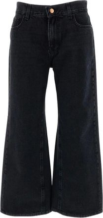 3x1 Jeans Aime Cropped de Pernera Ancha - Jeans - Mujer - Negro - W27