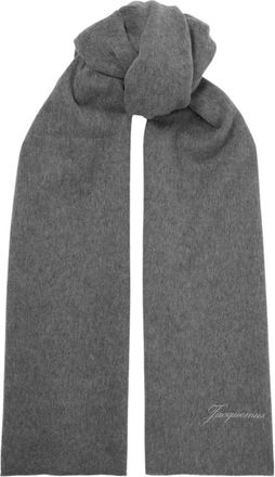 Jacquemus LEcharpe Tailleur Scarf - Dames - Wintersjaals - Grijs - ONE Size - Wol - Accessoires