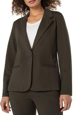 Liverpool L.A. Fitted Knit Blazer in Forest Night at Nordstrom Rack, Size X-Small P