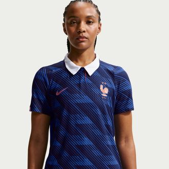 Nike FFF 2026 Match Home Nike Womens Aero-FIT Soccer Authentic Jersey in Blue | IB5248-480