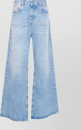 Diesel denim low-rise wide-leg jeans