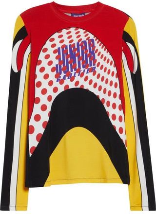 Jean Paul Gaultier Junior Body Map Print Jersey T-Shirt in Black Multicolor at Nordstrom, Size X-Small