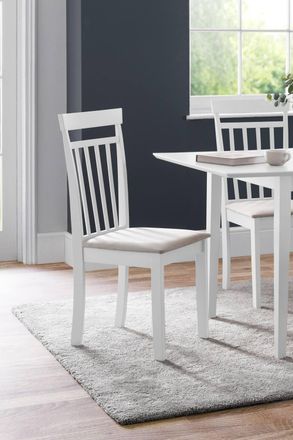 Julian Bowen Coast Dining Chair (Set of 2) in White