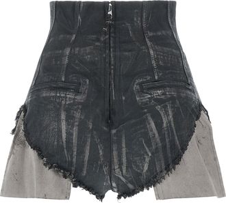 Rick Owens Womens Brown Cotton Bermuda Shorts