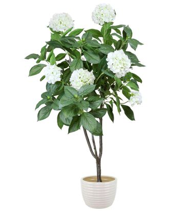 Creative Displays Inc. 5Ft Hydrangea Drop-In Tree With Ceramic Pot