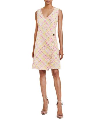 Santorelli Elia Asymmetric Sheath Dress