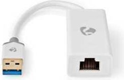 Nedis Tarjeta De Red Usb Usb 32 Generacion 1 1 Gbps Usb A Macho Rj45 Hembra 020m Redondo Chapado En Oro Cobre Desnudo Blanco Caja