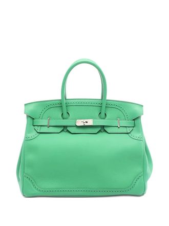 Herm&egrave;s 2015 Birkin 35 tote bag - Green
