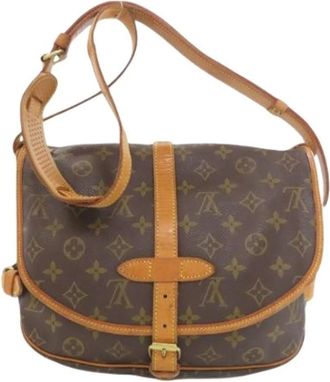 Louis Vuitton Pre-owned Cross Body Bags, female, Brown, Size: ONE SIZE Pre-owned Saumur 30 Shoulder Bag