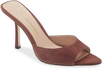 Stuart Weitzman Lexington Mule 85 in Brownstone at Nordstrom, Size 10.5