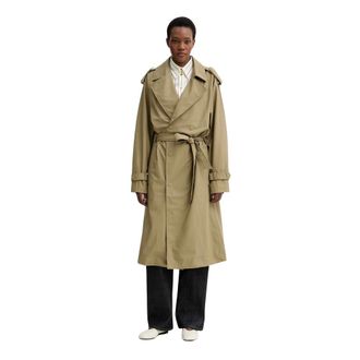 Rains Jassen, Dames, Groen, L, Polyester, Trenchcoat W3
