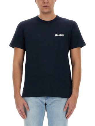 Woolrich Navy Blue Logo T-Shirt