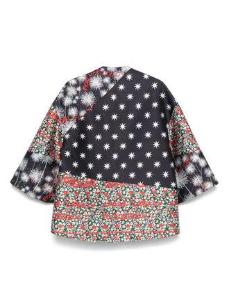 Alessandro Enriquez Patchwork Floral Print Tunic - Black