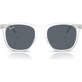 Ray-Ban 53mm Square Sunglasses in Transparent/blue at Nordstrom