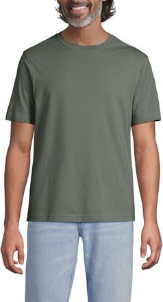 Lands End Short Sleeve Cotton Supima Tee in Sage at Nordstrom, Size Xx-Large