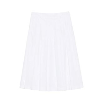 Vivetta Midi Skirts, female, White, Size: 2XS Pleated Midi Skirt