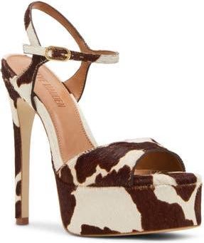 Steve Madden Cologne Ankle Strap Platform Sandal in Brown Multi at Nordstrom Rack, Size 7.5