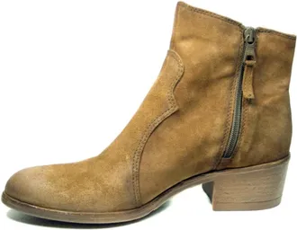 Mjus Schoenen, Dames, Bruin, 39 EU, Su&egrave;de, L48201.601.6106 Enkellaarsjes