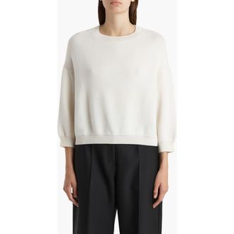 Khaite Sabina Cashmere & Mohair Sweater in Ivory at Nordstrom, Size X-Small