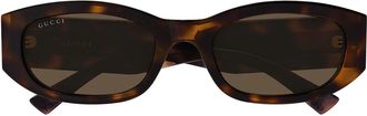 Gucci Sunglasses Gg2068 Sa 002 Brown Gold/Brown Woman