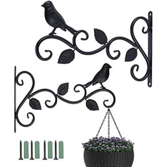 OEM Staffe Decorative In Metallo Per Appendere Vasi Da Esterno - Set Da 2, 30,5 Cm, Per Piante, Mangiatoie Per Uccelli O Lanterne