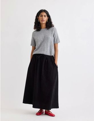 Nobody's Child Womens Npls Maxi A-Line Skirt - Black - Size: 10