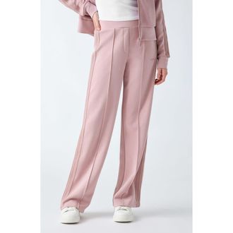 Guess Lyra Pintuck Straight Leg Pants in Light Pink at Nordstrom, Size X-Small