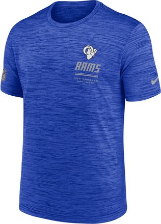 Nike Los Angeles Rams Sideline Team Issue Velocity Nike Mens Dri-FIT NFL T-Shirt in Blue | 02ER4NP9X-7VD