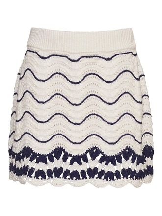 Cara Cara Catania A-line skirt - women - Cotton - M - Neutrals