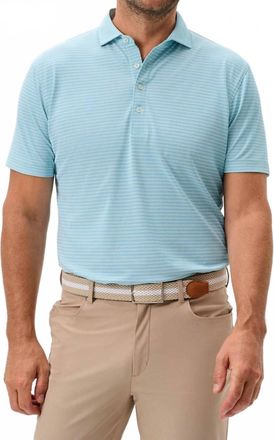 Johnnie-O Stetsons Stripe Polo In Blue
