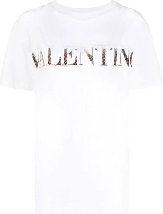 Valentino Garavani Logo-Print Cotton T-Shirt