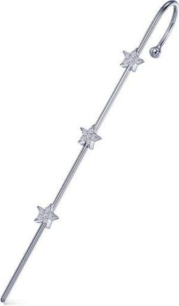 Lafonn Simulated Diamond Star Ear Cuff in Silver/White at Nordstrom Rack