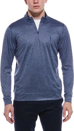 Tailorbyrd Tailorbyrd Melange Mesh Performance Quarter Zip Pullover