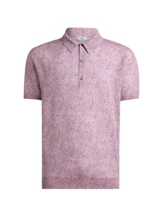 Etro Polo Etro Con Fantasia Floreale