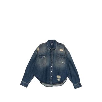 VETEMENTS Distressed Flap-pocket Shirt